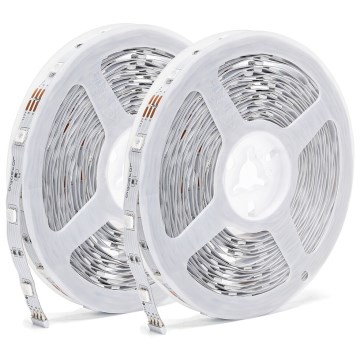 Aigostar - Ruban RGBW à intensité variable LED/48W/12V 2x7,5 m Wi-Fi