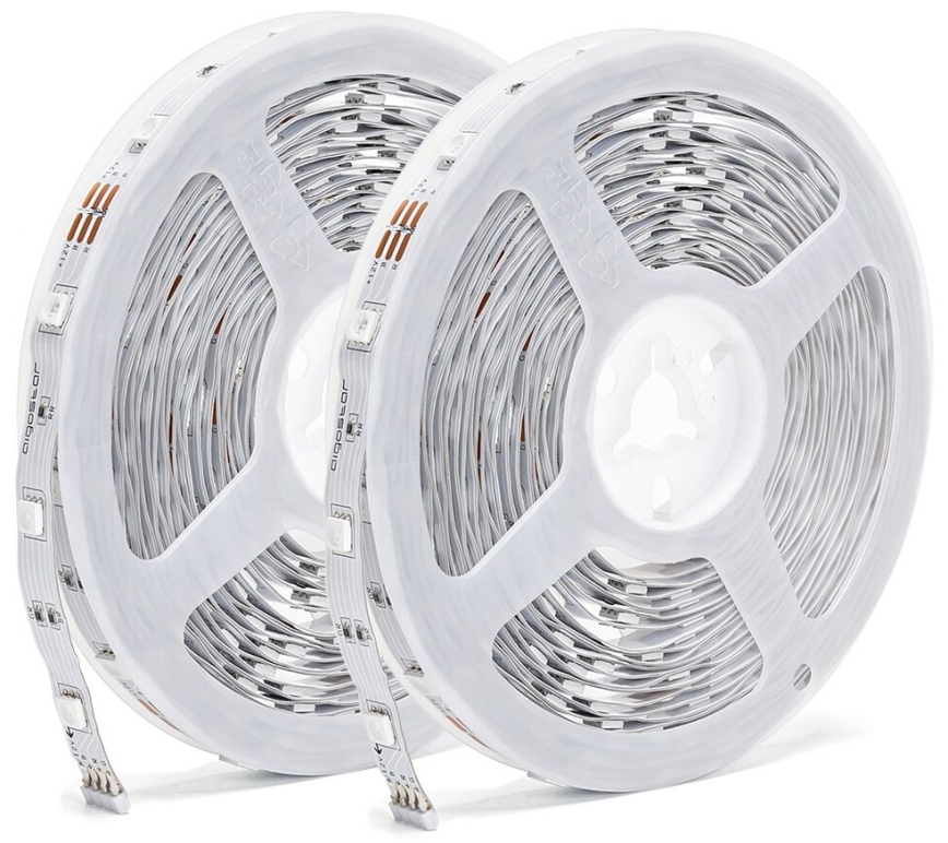 Aigostar - Ruban RGBW à intensité variable LED/48W/12V 2x7,5 m Wi-Fi