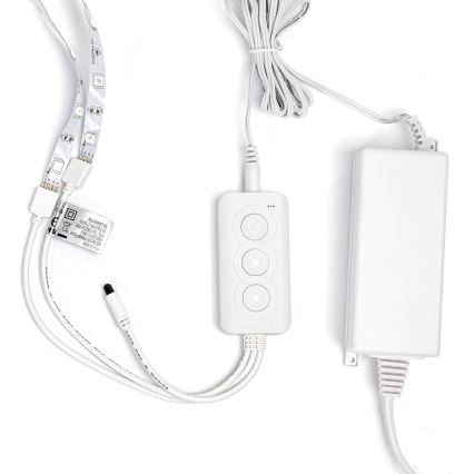 Aigostar - Ruban RGBW à intensité variable LED/48W/12V 2x7,5 m Wi-Fi