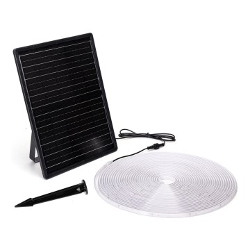 Aigostar - Ruban solaire à intensité variable LED/20W/3,2V 20 m 2700K IP65 + Télécommande