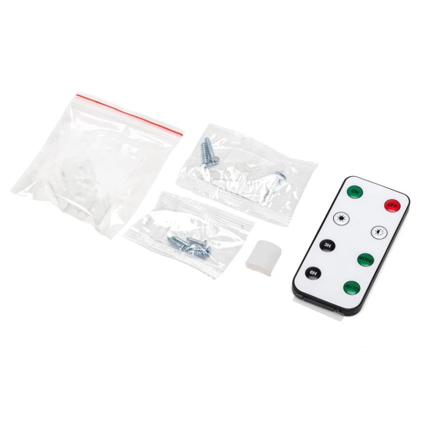 Aigostar - Ruban solaire à intensité variable LED/5W/3,2V 5 m 2700K IP65 + télécommande