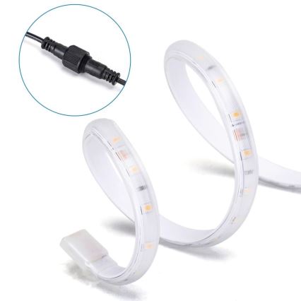 Aigostar - Ruban solaire à intensité variable LED/5W/3,2V 5 m 6500K IP65 + télécommande