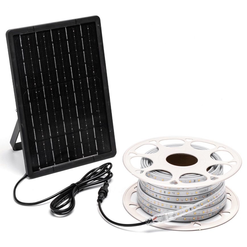 Aigostar - Ruban solaire RGB à intensité variable LED/10W/3,2V 10 m IP65 + Télécommande