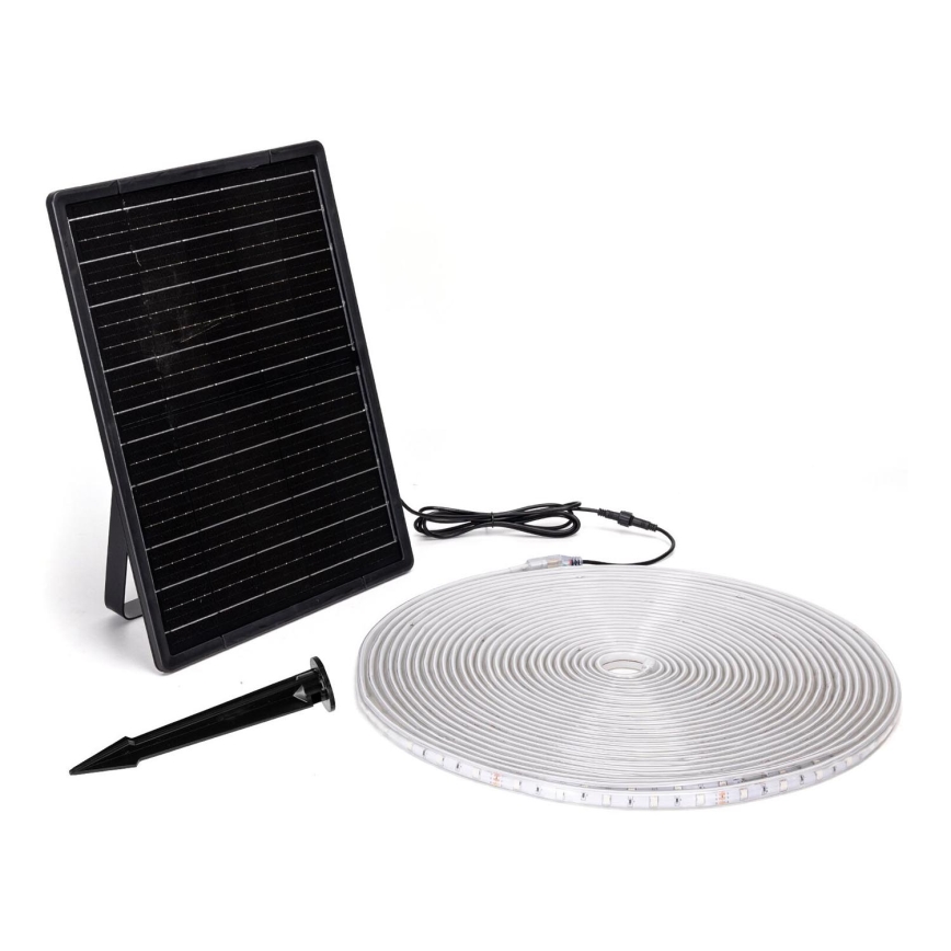 Aigostar - Ruban solaire RGB à intensité variable LED/20W/3,2V 20 m IP65 20000 mAh + Télécommande