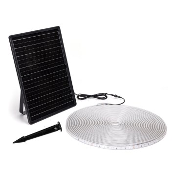 Aigostar - Ruban solaire RGB à intensité variable LED/20W/3,2V 20 m IP65 + Télécommande