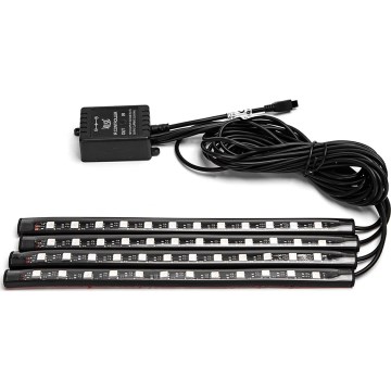 Aigostar - Rubans LED RGB dimmables pour voiture LED/4,5W/5V + télécommande