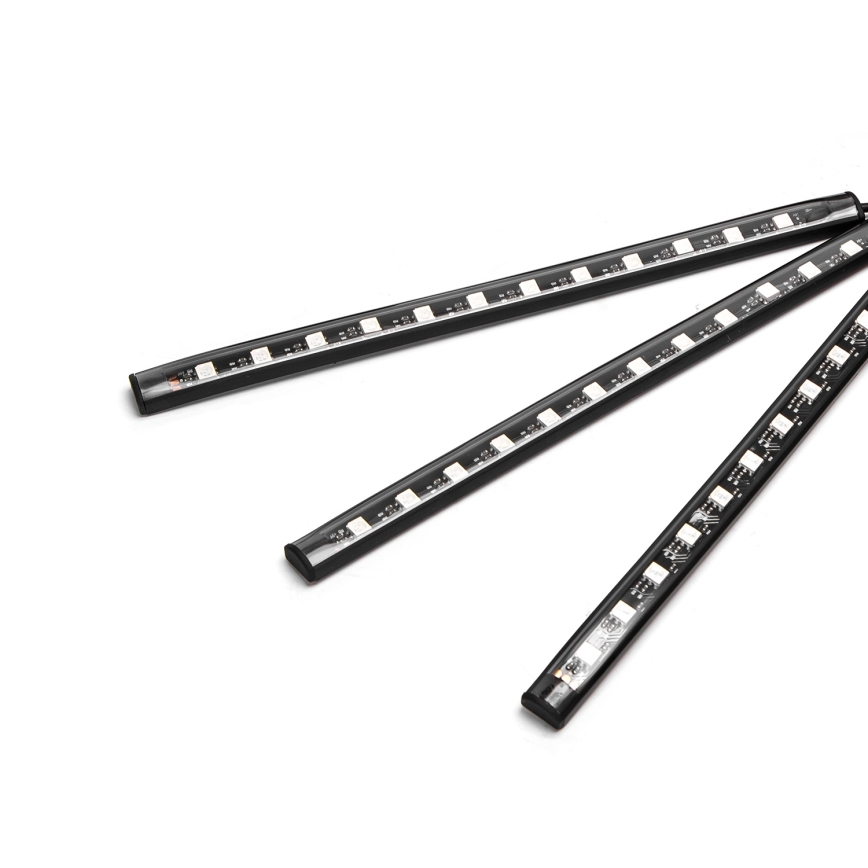 Aigostar - Rubans LED RGB dimmables pour voiture LED/4,5W/5V + télécommande
