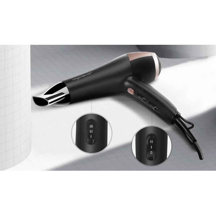 Aigostar - Sèche-cheveux 2400W/230V noir