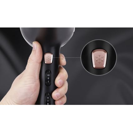 Aigostar - Sèche-cheveux 2400W/230V noir