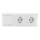 Aigostar - SET 2x Haushaltssteckdose mit Schalter 2x16A/250V