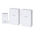 Aigostar - SET 2x Kabellose Türklingel 3xAA/12V IP44 weiß
