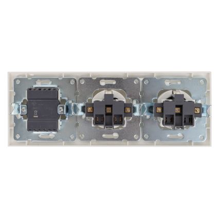 Aigostar - SET 2x Presa di casa con interruttore 2x16A/250V