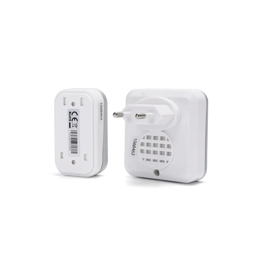 Aigostar - SET 2x Sonnette sans fil 230V blanche