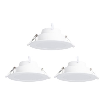 Aigostar - SET 3 x LED RGB Lampada da incasso dimmerabile MESH LED/6W/230V 2700K-6500K diametro 11,5cm