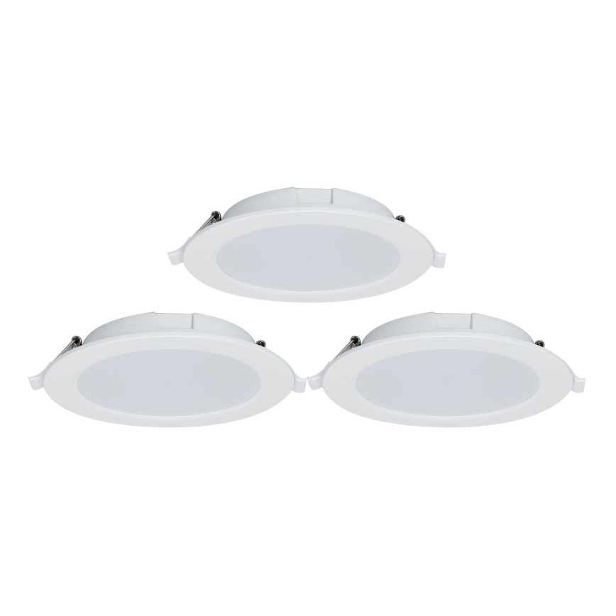 Aigostar - SET 3x Dimmbare LED-Einbauleuchte MESH LED/15W/230V 2700K-6500K d 17cm