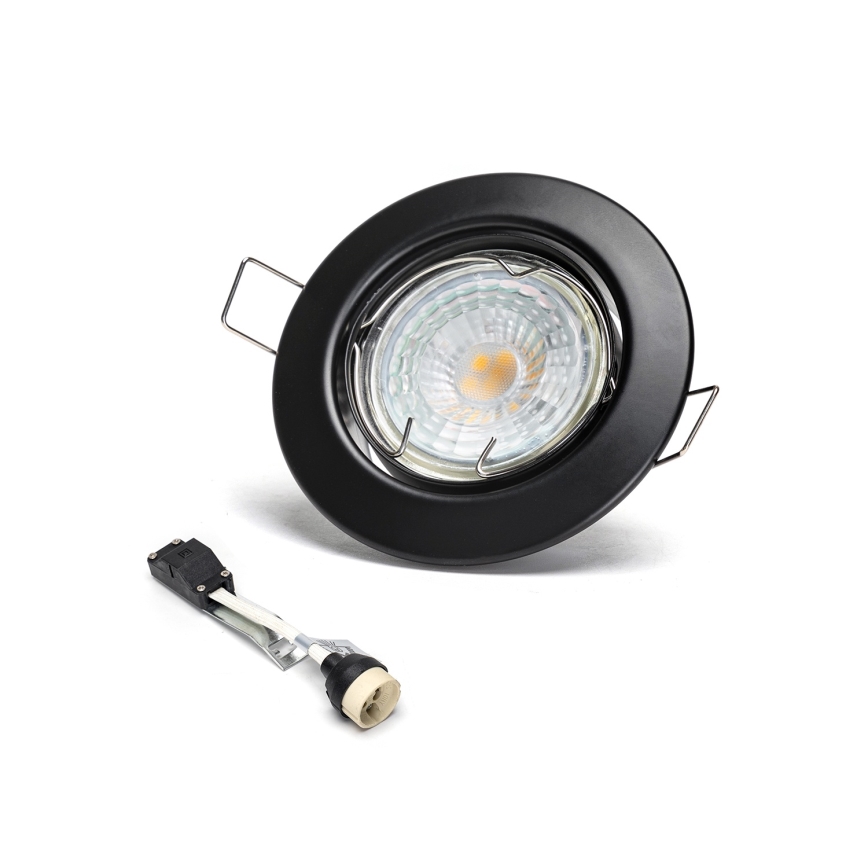 Aigostar - SET 3x faretti da incasso LED 1x GU10/4,5W/230V 3000K nero