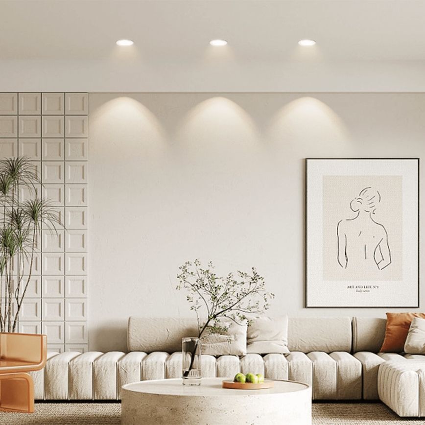 Aigostar - SET 3x Lampada da incasso da esterno LED LED/4,8W/230V 4000K IP65 bianco