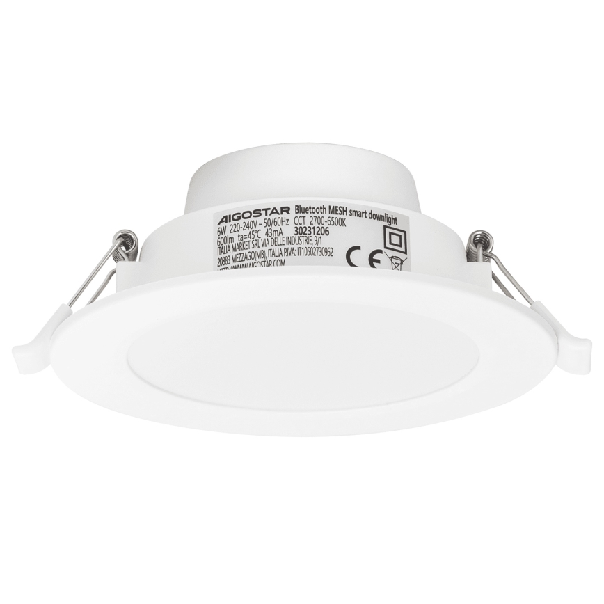 Aigostar - SET 3x Lampada da incasso LED dimmerabile MESH LED/6W/230V 2700K-6500K diametro 11,5cm