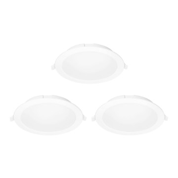 Aigostar - SET 3x Lampada da incasso LED dimmerabile MESH LED/6W/230V 2700K-6500K diametro 11,5cm