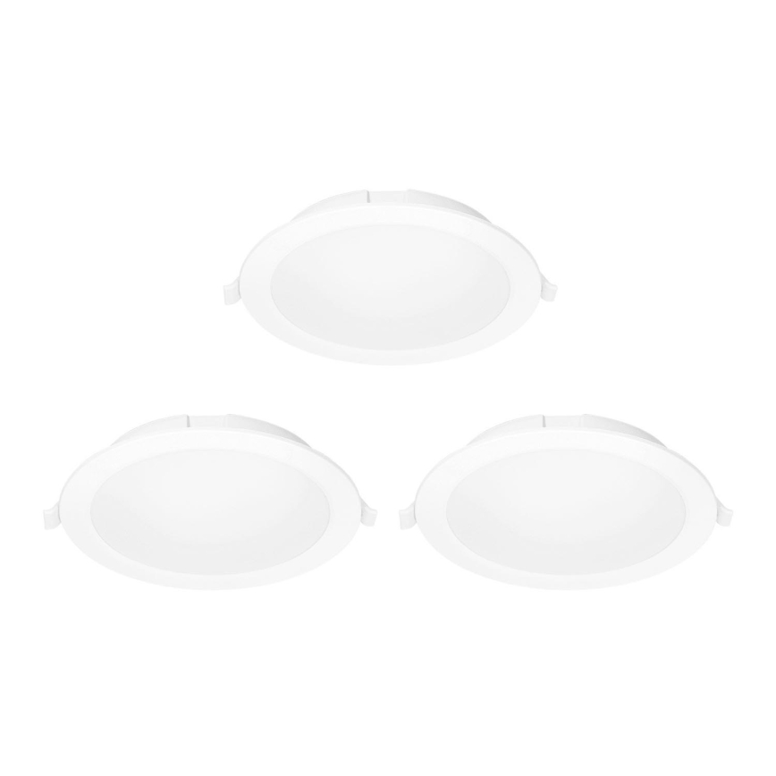 Aigostar - SET 3x Lampada da incasso LED dimmerabile MESH LED/6W/230V 2700K-6500K diametro 11,5cm