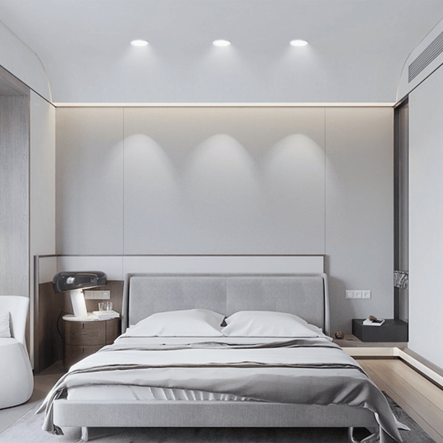 Aigostar - SET 3x LED-Einbauleuchte für den Außenbereich LED/4,8W/230V 6500K IP65 schwarz