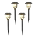 Aigostar - SET 4x Lampada solare LED RGB LED/0,2W/2V 40 mAh IP44