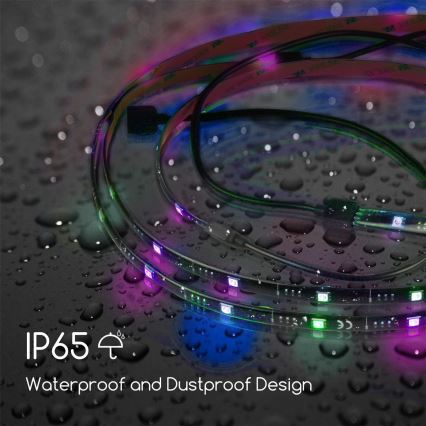 Aigostar - SET 4x Striscia LED RGB Dimmerabile 0,5m LED/2,5W/5V IP65 + tc