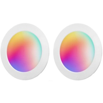 Aigostar - Set da 2 plafoniere da incasso dimmerabili LED RGBW MESH LED/15W/230V 2700K-6500K