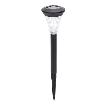 Aigostar - Set da 6 lampade solari a LED, 2V, 6500K, IP44, batteria 40 mAh, nero
