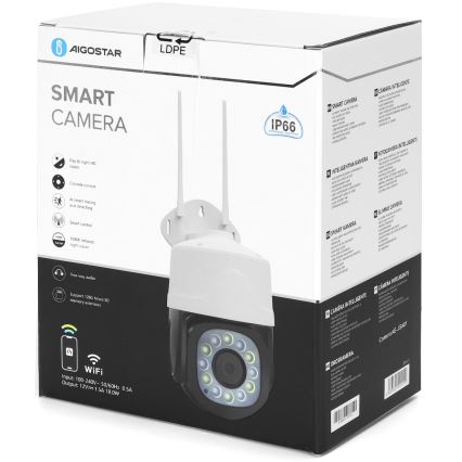 Aigostar - Smart-Kamera für den Außenbereich 1080p 230V Wi-Fi IP66