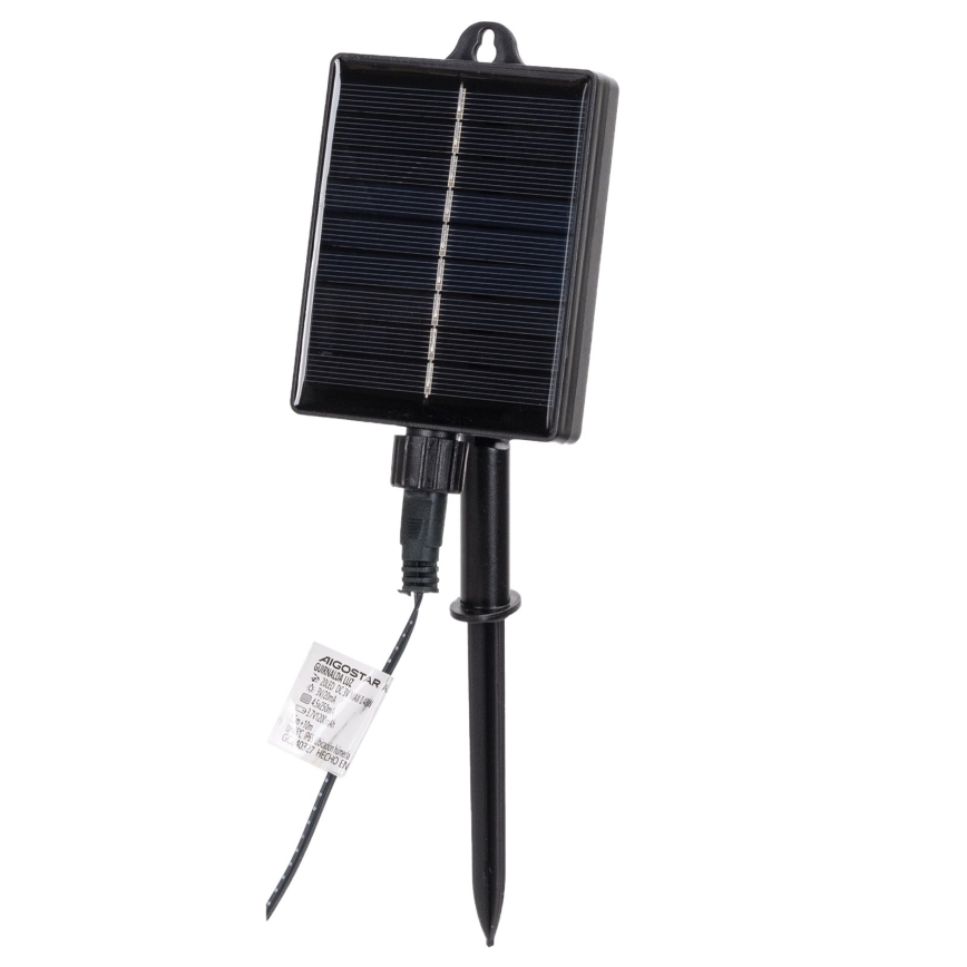 Aigostar - Solar-LED-Weihnachts-Lichterkette, 300 LEDs / 8 Funktionen, 32 m, IP65, mehrfarbig, 1200 mAh