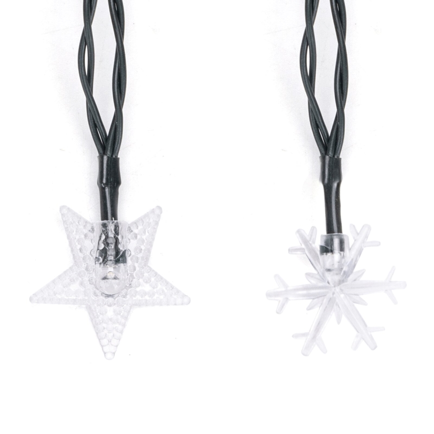 Aigostar - Solar-LED-Lichterkette 50 LEDs/8 Funktionen 800 mAh 12 m IP65 mehrfarbig