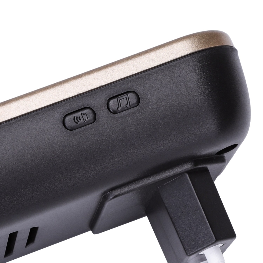 Aigostar - Sonnette sans fil à brancher sur prise 230V/12V IP44 noire