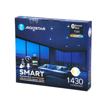 Aigostar - Spot encastrable à intensité variable MESH LED/15W/230V 2700-6500K d. 17 cm