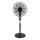 Aigostar - Standventilator 55W/230V 130 cm schwarz + Fernbedienung