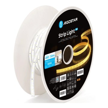 Aigostar - Striscia LED 250W/230V 50m 3000K IP65