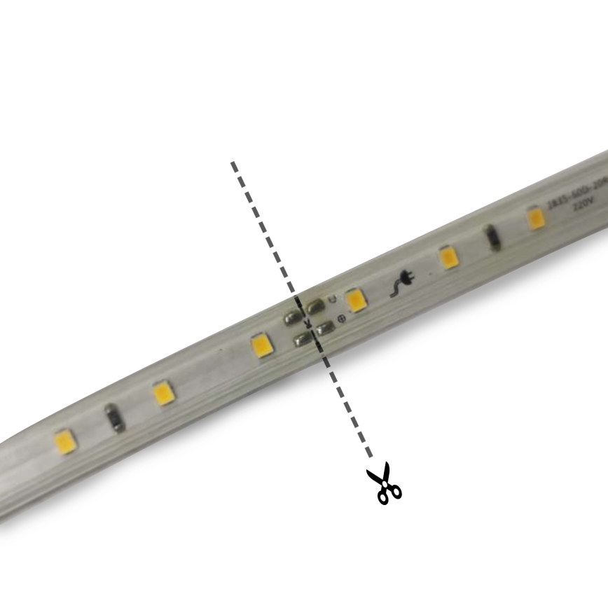 Aigostar - Striscia LED 250W/230V 50m 3000K IP65