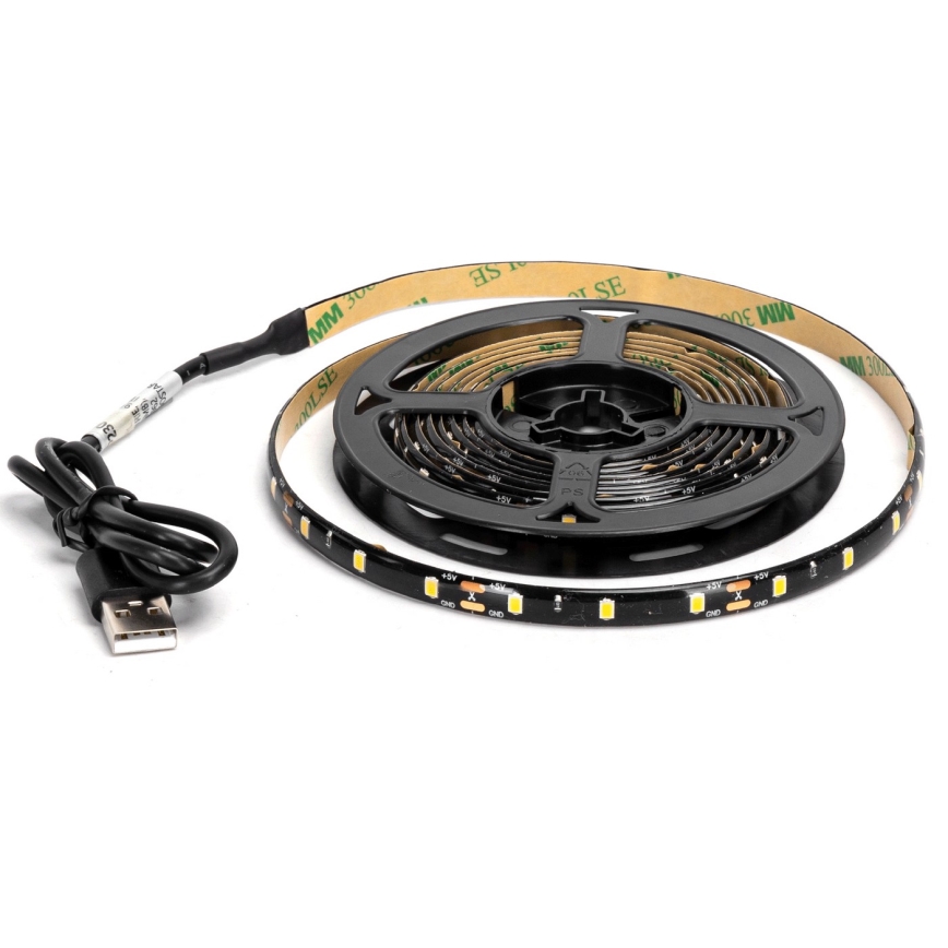 Aigostar - Striscia LED 2m LED/4,9W/5V 6500K IP65 nero