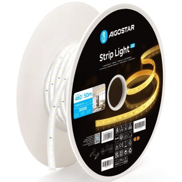 Aigostar - Striscia LED LED/250W/230V 50m 3000K IP65