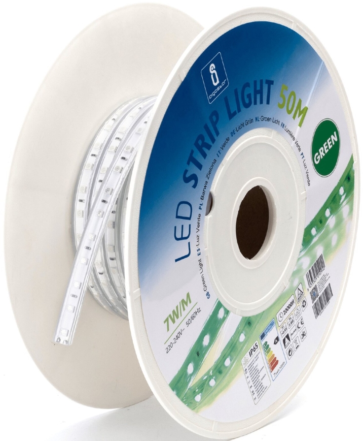 Aigostar - Striscia LED LED/350W/230V 50m verde IP65