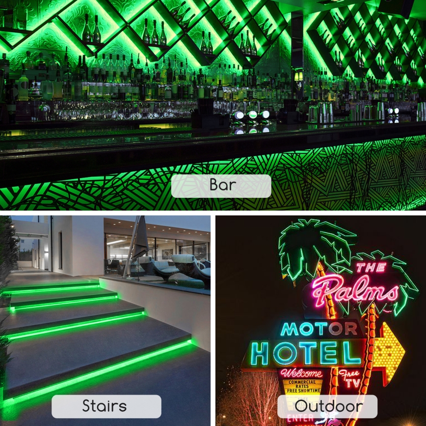 Aigostar - Striscia LED LED/350W/230V 50m verde IP65