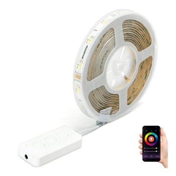 Aigostar - Striscia LED RGBW dimmerabile 5m MESH Smart LED/24W/230V 2700-6500K + telecomando