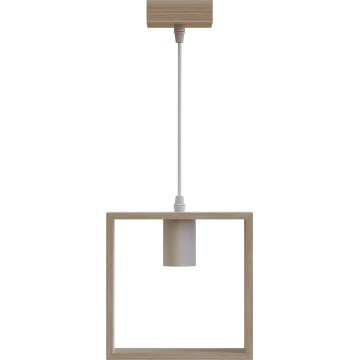 Aigostar - Suspension en bois sur câble 1xE27/60W/230V pin