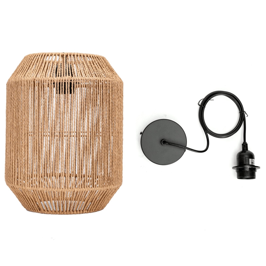 Aigostar - Suspension filaire 1xE27/60W/230V beige