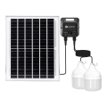 Aigostar - Suspension solaire avec détecteur 2xLED/70W/12V 12000 mAh 6500K d. 12 cm + Télécommande