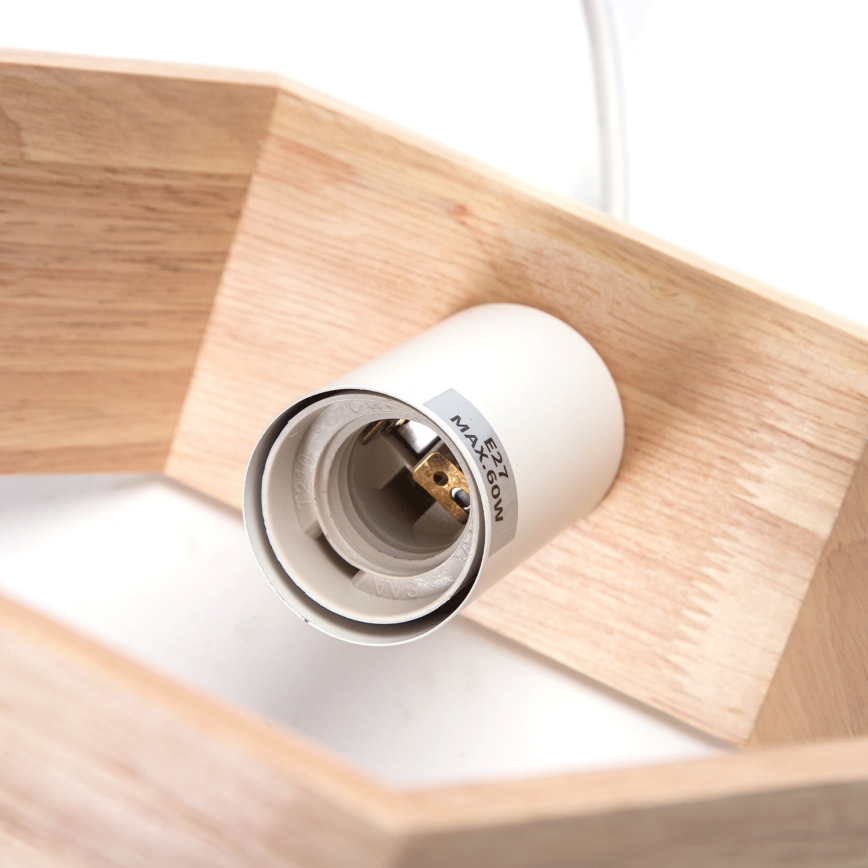 Aigostar - Suspension sur câble 1xE27/60W/230V beige