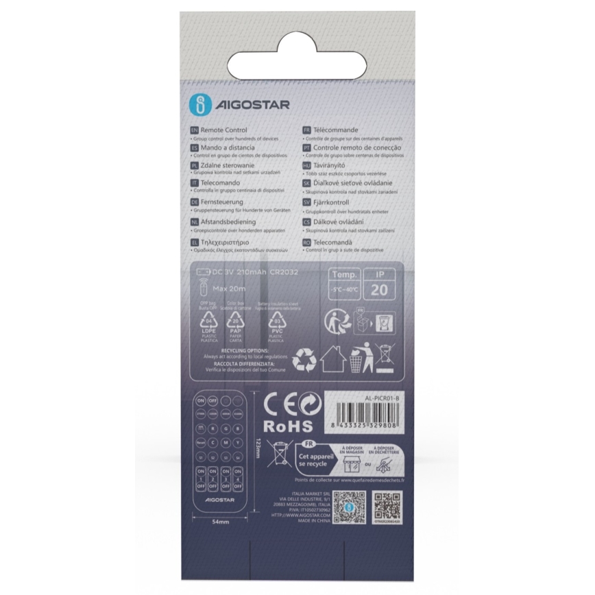Aigostar - Telecomando MESH 1xCR2032