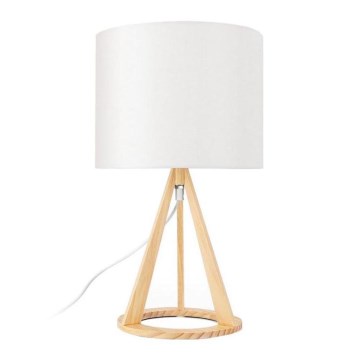 Aigostar - Tischleuchte aus Kiefernholz 1xE27/60W/230V