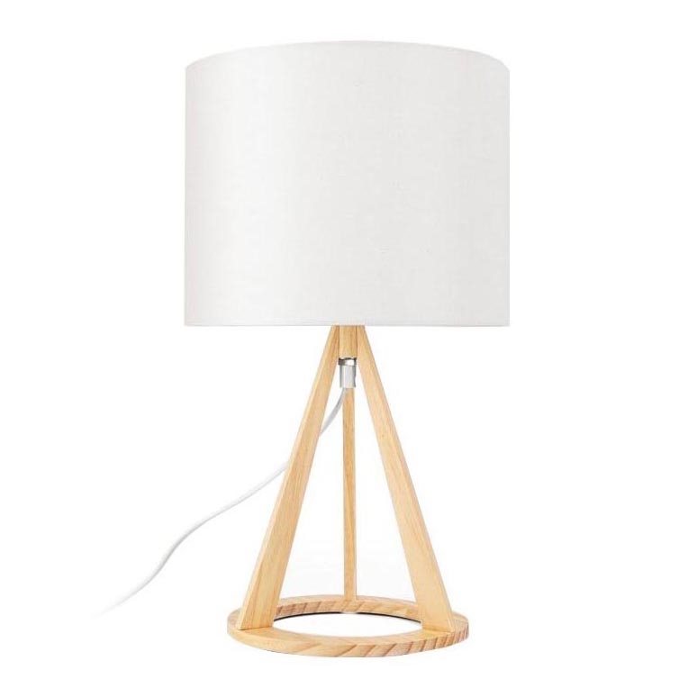 Aigostar - Tischleuchte aus Kiefernholz 1xE27/60W/230V