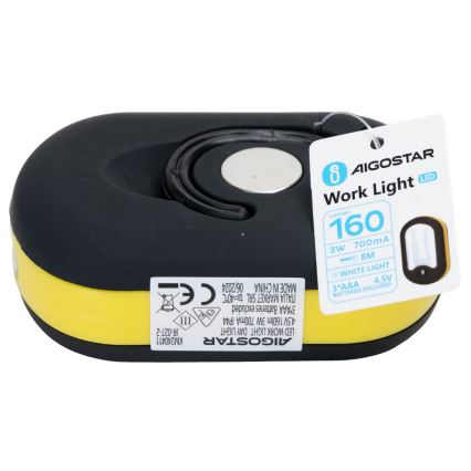 Aigostar - Torcia LED/3W/3xAAA